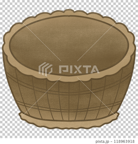 Basket illustration, simple shapes style. 118963918