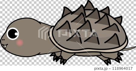 可愛的鱷魚龜松龜人物插畫 可愛的鱷魚龜松龜人物插畫 118964017