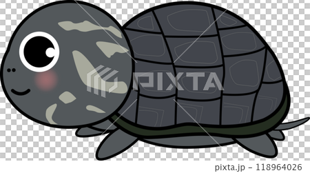 可愛又寬鬆的烏龜人物插畫 可愛又寬鬆的烏龜人物插畫 118964026