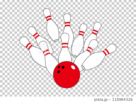 保齡球和球 118964326