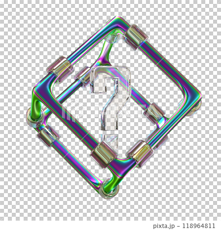 3d question mark symbol in glass box with rainbow colors. FAQ or frequently asked questions concept, 3d illustration render 3d question mark symbol in glass box with rainbow colors. FAQ or frequently asked questions concept, 3d illustration render 118964811