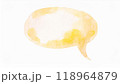 ふきだしの水彩画 118964879