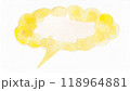 ふきだしの水彩画 118964881