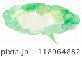 ふきだしの水彩画 118964882