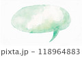 ふきだしの水彩画 118964883