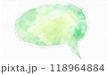ふきだしの水彩画 118964884