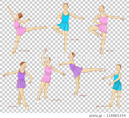 芭蕾課姿勢套裝 118965354