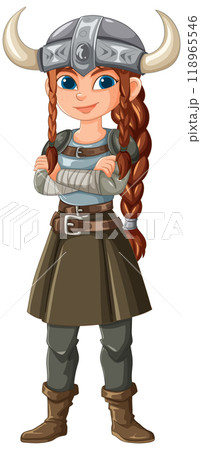 Brave Viking Warrior Girl 118965546