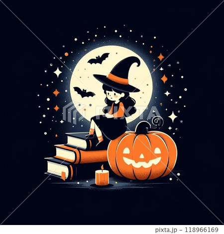 ハロウィンのかぼちゃとかわいいハロウィンアイテム ハロウィンのかぼちゃとかわいいハロウィンアイテム 118966169