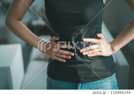 若い女性のお腹周り 若い女性のお腹周り 118966244