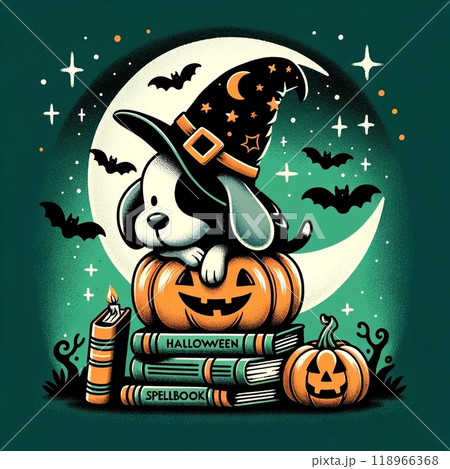 ハロウィン背景でハロウィンのかわいいハロウィーン 118966368