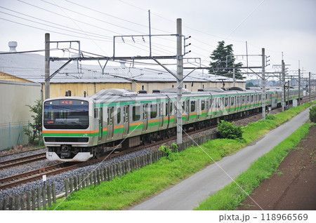 高崎線 深谷ー岡部 JR東日本 E231系1000番台 U530編成(小山) 高崎線 深谷ー岡部 JR東日本 E231系1000番台 U530編成(小山) 118966569