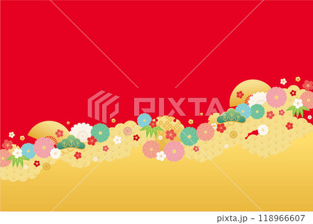 巳年-年賀状テンプレ-あ1-3ベク 118966607