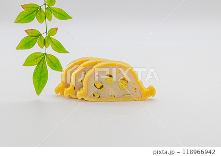 スライスした辛子蓮根 熊本県の特産物 スライスした辛子蓮根 熊本県の特産物 118966942