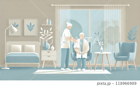 老人介護のイラスト 118966989