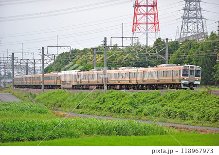 高崎線 本庄ー岡部 JR東日本 211系 C2編成(高崎) 高崎線 本庄ー岡部 JR東日本 211系 C2編成(高崎) 118967973