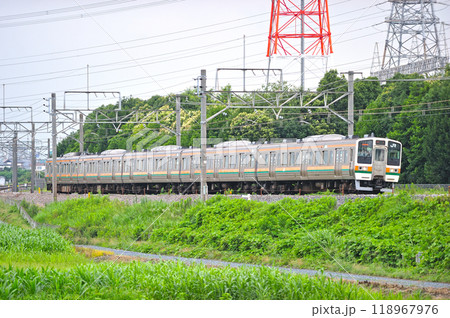 高崎線 本庄ー岡部 JR東日本 211系 A1編成(高崎) 高崎線 本庄ー岡部 JR東日本 211系 A1編成(高崎) 118967976