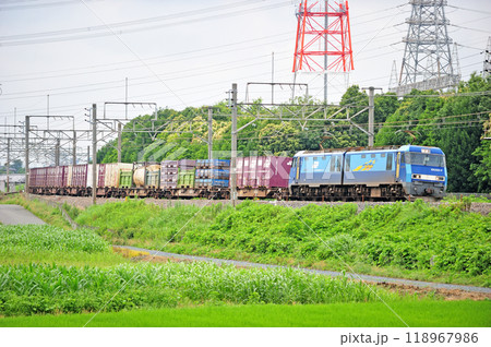 高崎線 本庄ー岡部 JR貨物 EH200-8(高崎) 高崎線 本庄ー岡部 JR貨物 EH200-8(高崎) 118967986