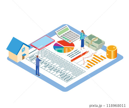 家計管理する男女 家計管理する男女 118968011