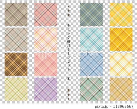 チェック柄パターンセット2 チェック柄パターンセット2 118968667