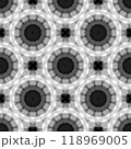 Abstract geometric black and white hipster fashion gradient pattern, fabric decor with polygonal form 118969005