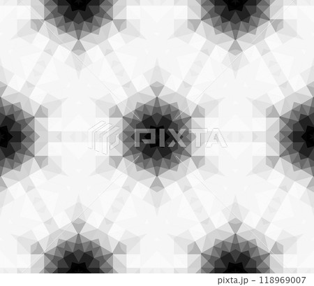 Abstract geometric black and white hipster fashion gradient pattern, fabric decor with polygonal form Abstract geometric black and white hipster fashion gradient pattern, fabric decor with polygonal form 118969007