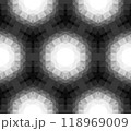 Abstract geometric black and white hipster fashion gradient pattern, fabric decor with polygonal form 118969009
