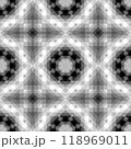 Abstract geometric black and white hipster fashion gradient pattern, fabric decor with polygonal form 118969011