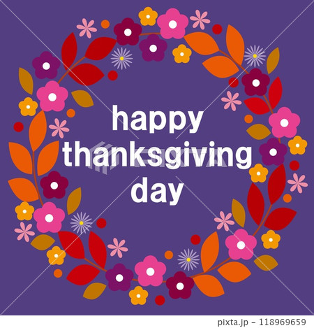 ハッピーサンクスギビングデー happy thanksgiving day 感謝祭 秋 ハッピーサンクスギビングデー happy thanksgiving day 感謝祭 秋 118969659