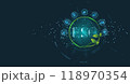 Environmental Social and Governance (ESG) Goals sustainable business management. Account the environment, networked connection  ESG icon concept. 118970354