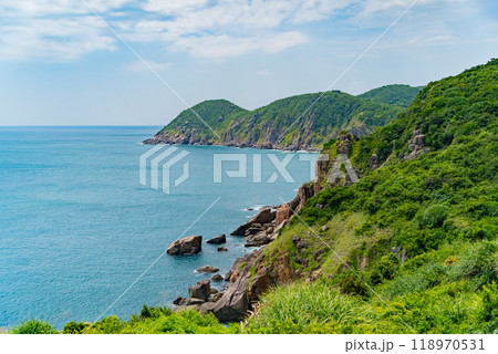 A picturesque sea bay. A picturesque sea bay. 118970531