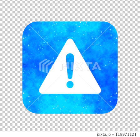 Blue starry sky | Warning mark Blue starry sky | Warning mark 118971121