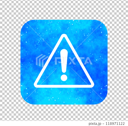 Blue starry sky | Warning mark 118971122