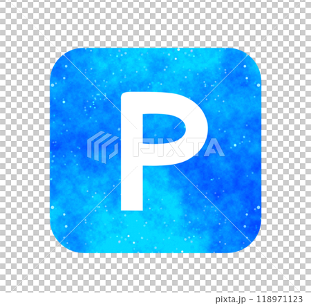 Blue starry sky | Simple P mark Blue starry sky | Simple P mark 118971123