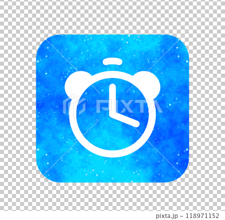 Blue starry sky | Simple alarm clock 118971152