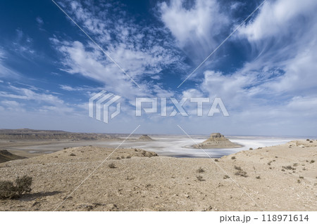 カザフスタン・ウスチュルト台地　カリンジャリク　/　Karynzharyk Depression 118971614