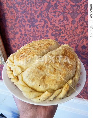 fried homemade meat pies. home cooking fried homemade meat pies. home cooking 118972680