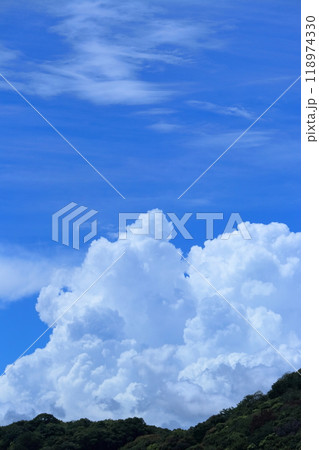夏の雲　（高知県　高知市　筆山） 118974330