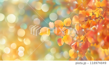 Autumn Leaves in Warm Tones Creating a Vibrant Seasonal Background_2 Autumn Leaves in Warm Tones Creating a Vibrant Seasonal Background_2 118974849