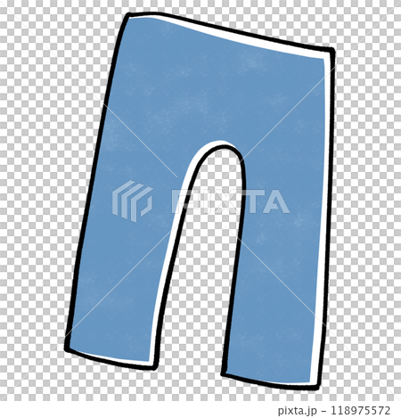 青いズボンのイラスト 青いズボンのイラスト 118975572