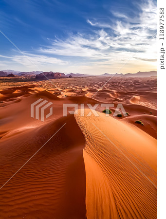 美しいナミビアの砂漠のイメージ素材 美しいナミビアの砂漠のイメージ素材 118977588