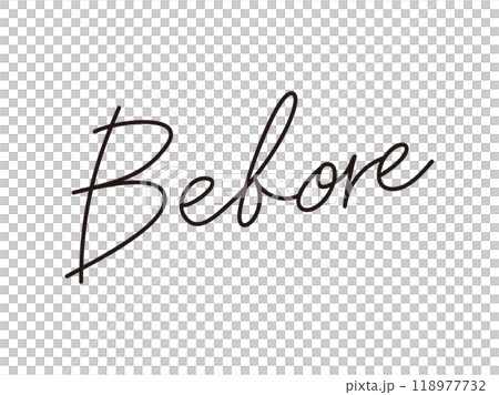 Handwritten characters_Before Handwritten characters_Before 118977732