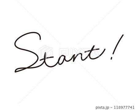 手書き文字_Start 手書き文字_Start 118977741