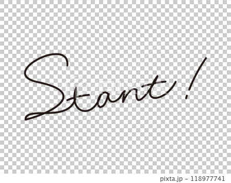 手書き文字_Start 手書き文字_Start 118977741