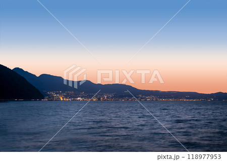 別府湾と市街地夜景 別府湾と市街地夜景 118977953