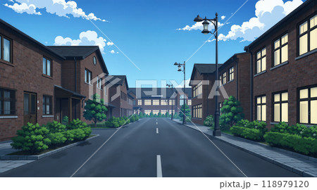「穏やかな住宅街の風景」 118979120