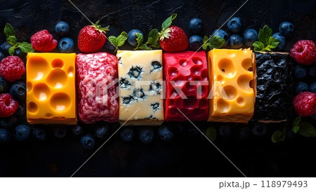 Cheese products, food design and background 118979493