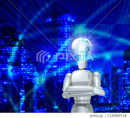 世界の電球でアイデア発想する 世界の電球でアイデア発想する 118980516