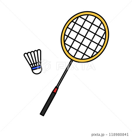 バドミントンラケットとシャトル・バトミントン 118980841