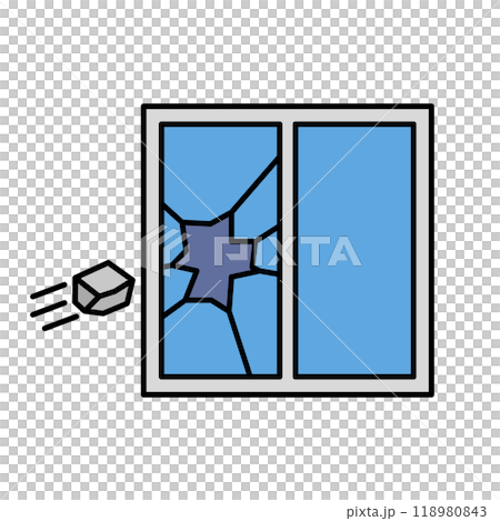 Broken windows and stones 118980843